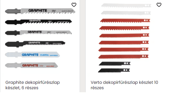 Dekopírfűrészlap fogazat